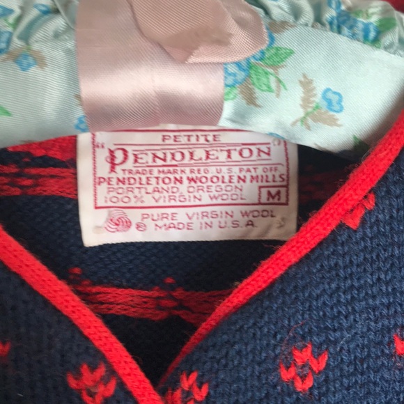 Vintage Pendleton 100% Wool knit sweater Ladies M - Picture 2 of 4